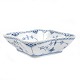 Royal Copenhagen musselmalet halvblonde kartoffelfad #708. H: 6,4cm. Mål: 
21x21cm