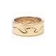 Georg Jensen fusionsring i 18kt guld. Stemplet Georg Jensen. Ringstr. 57