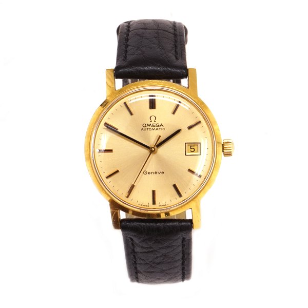 Omega Automatic Geneve 18kt guld. Ref 166.127. Caliber 1481. Ca. år 1972. D:  
35mm